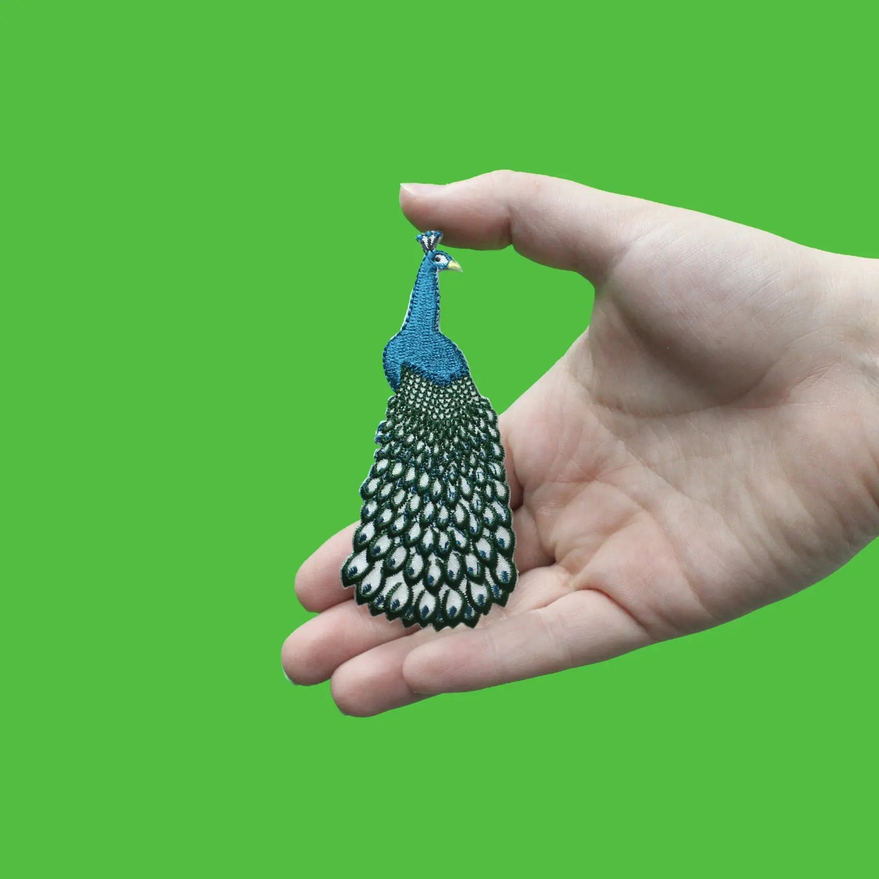 Peacock Embroidered Iron On Patch