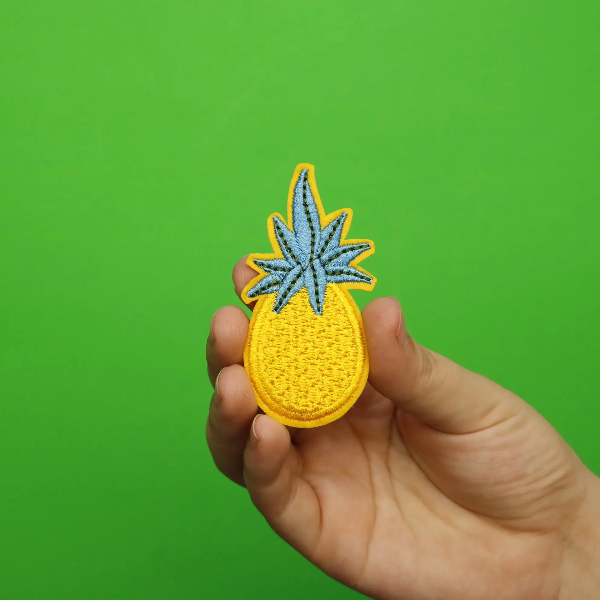Pineapple Embroidered Applique Iron On Patch