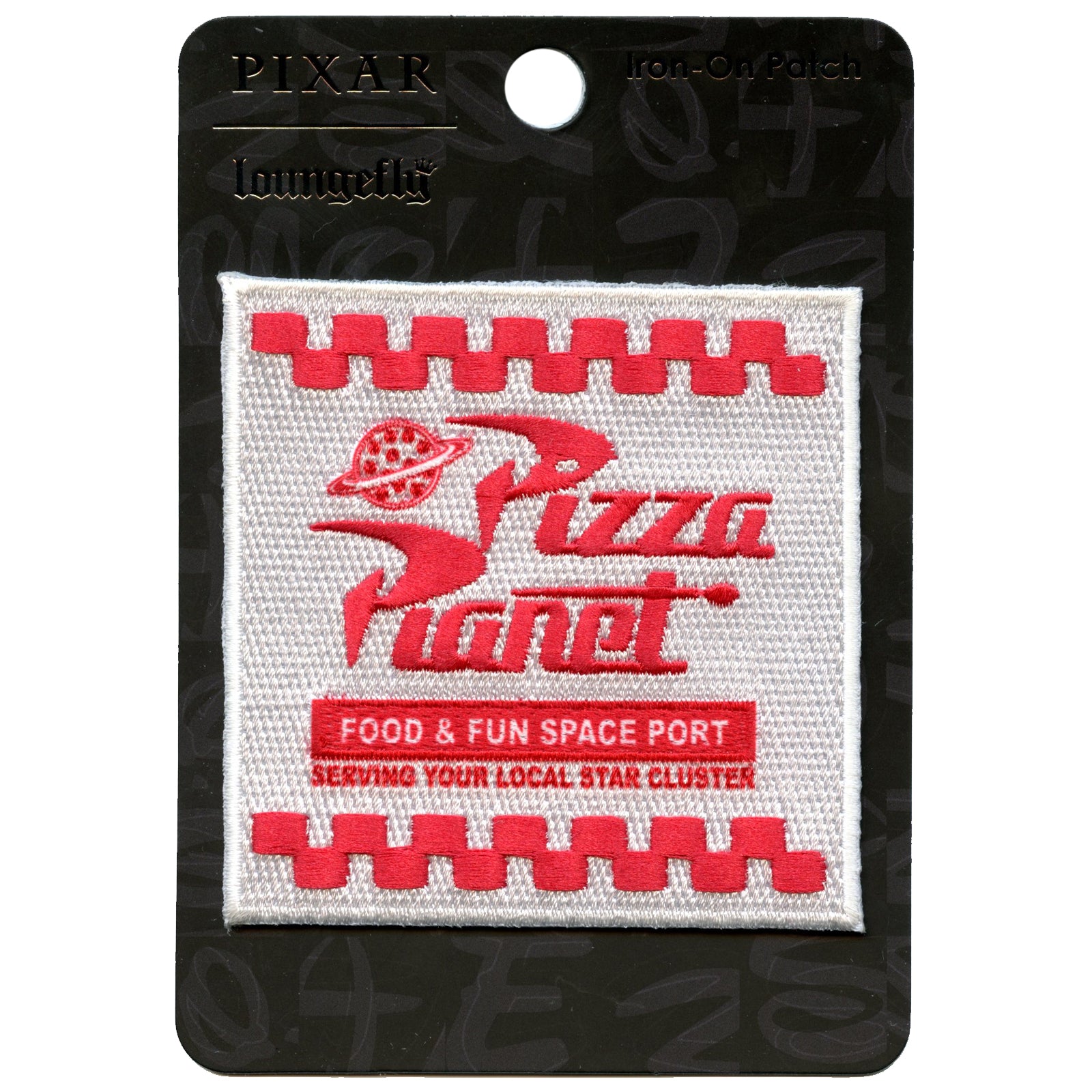 Official Toy Story: Pizza Planet Box Embroidered Iron On Patch 