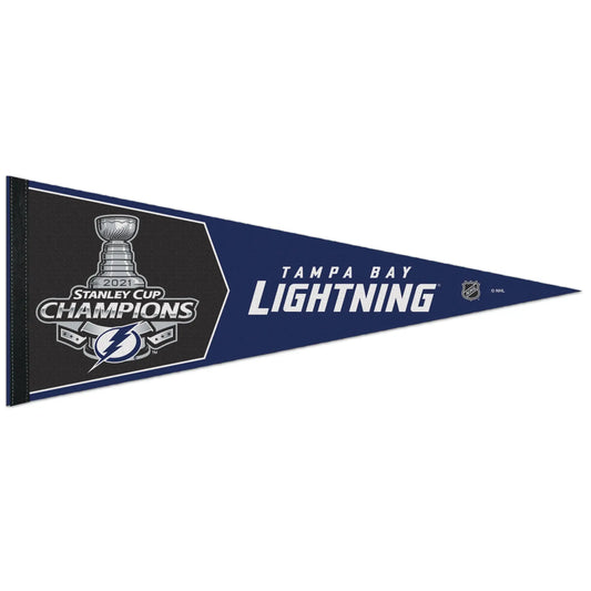 2021 NHL Stanley Cup Final Champions Tampa Bay Lightning Classic Pennant 