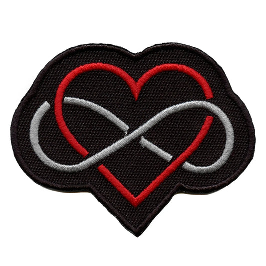 Polyamorous Love Symbol Patch LGBTQ+ Embroidered Iron On 