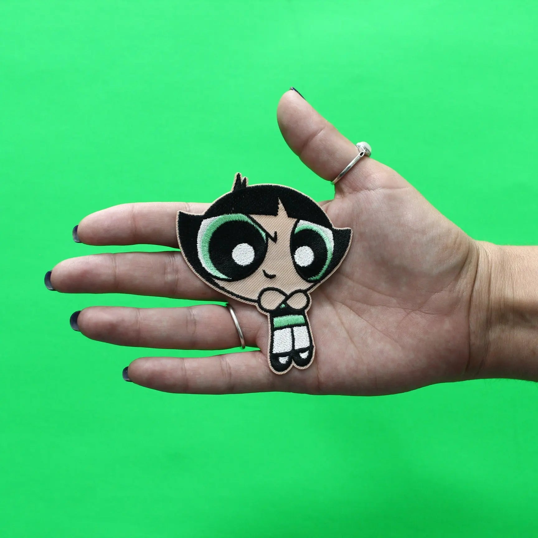 Powerpuff Girls Buttercup Patch Cartoon Network Animation Embroidered Iron On