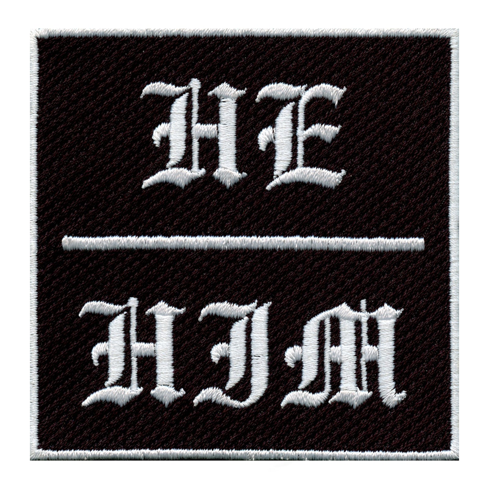 He/Him Pronouns Embroidered Iron On Patch