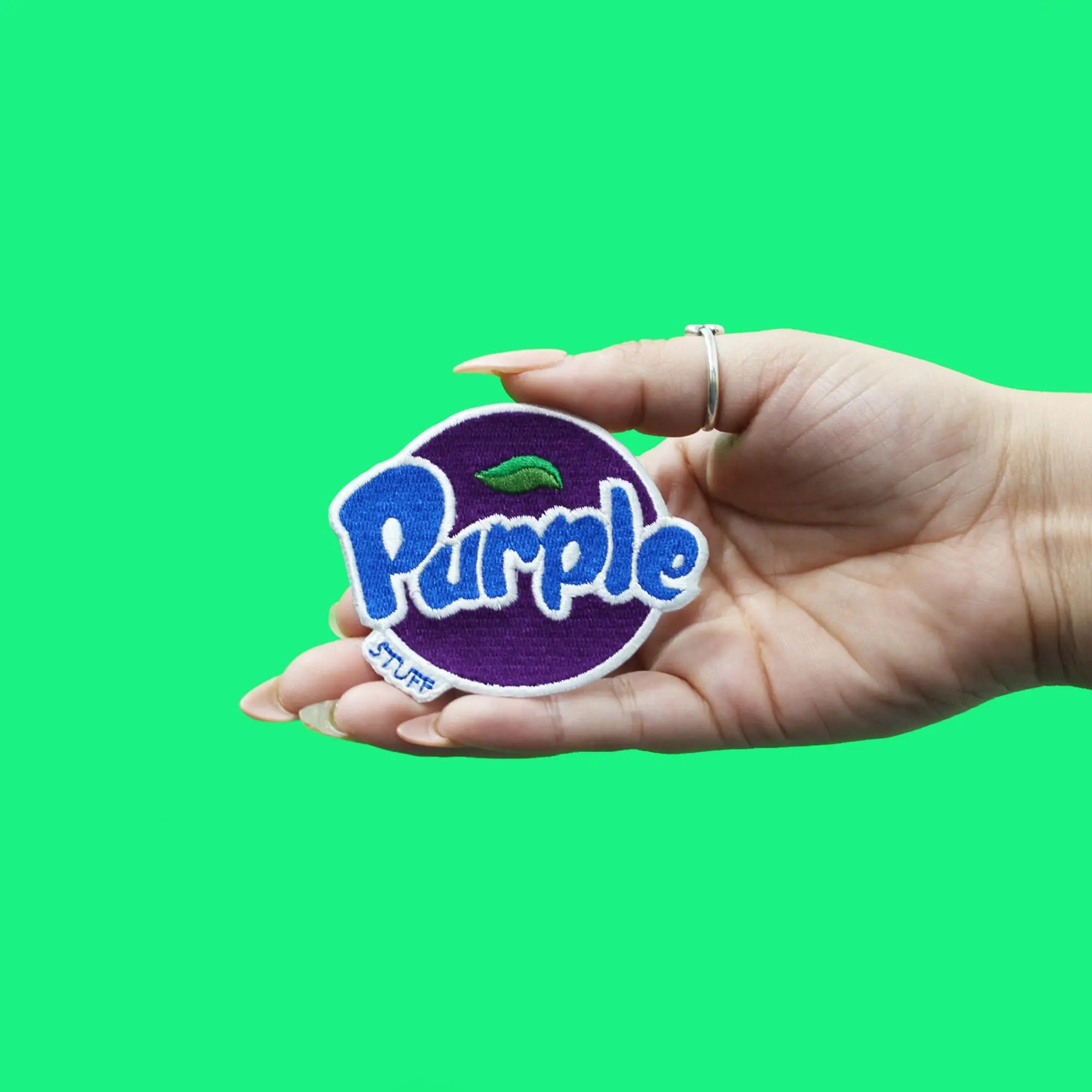 Purple Stuff Patch Soda Parody Embroidered Iron On