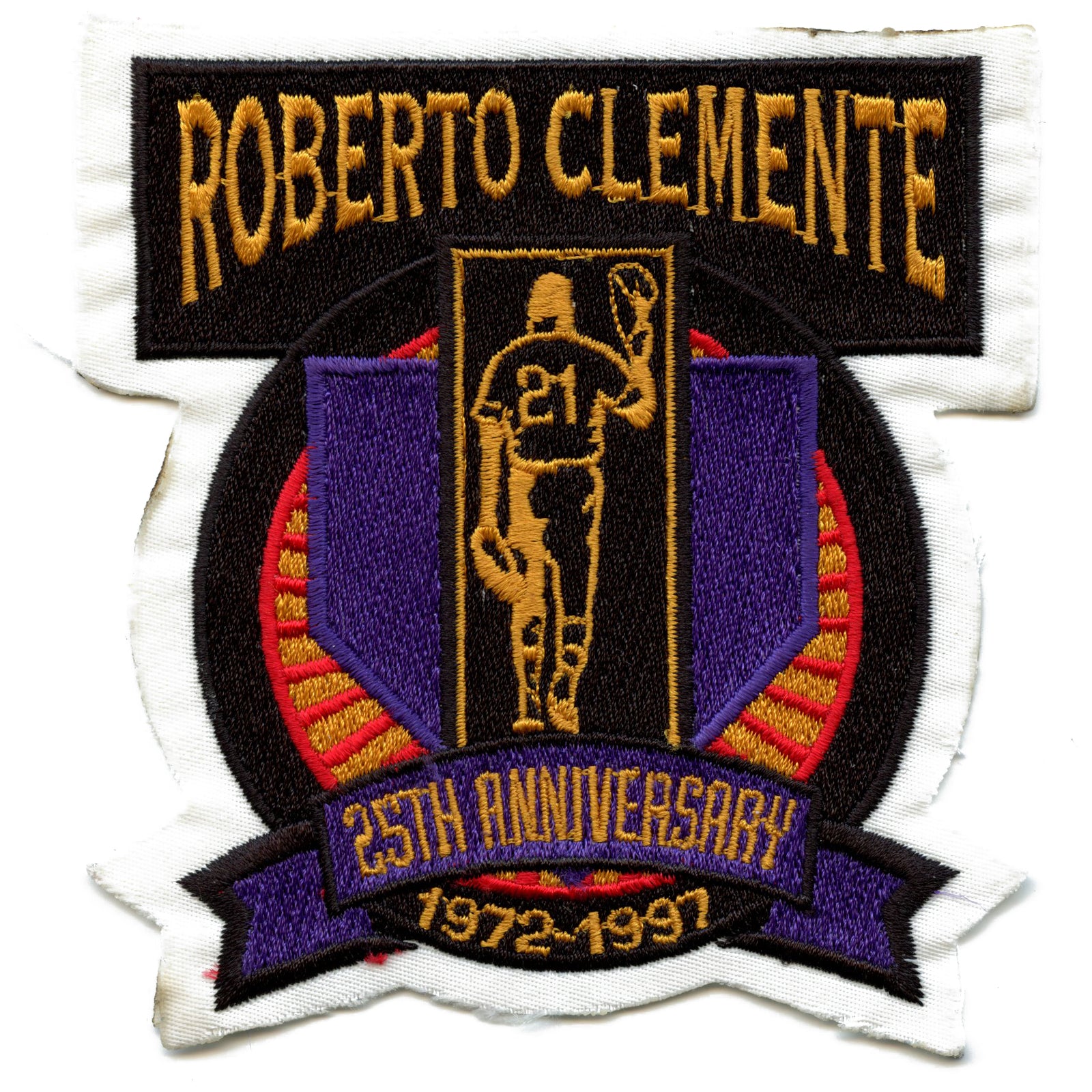 Rare Vintage Roberto Clemente 25th Anniversary Pittsburgh – Patch Collection