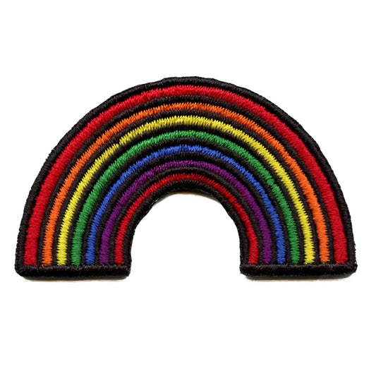 Rainbow Emoji Embroidered Iron On Patch 
