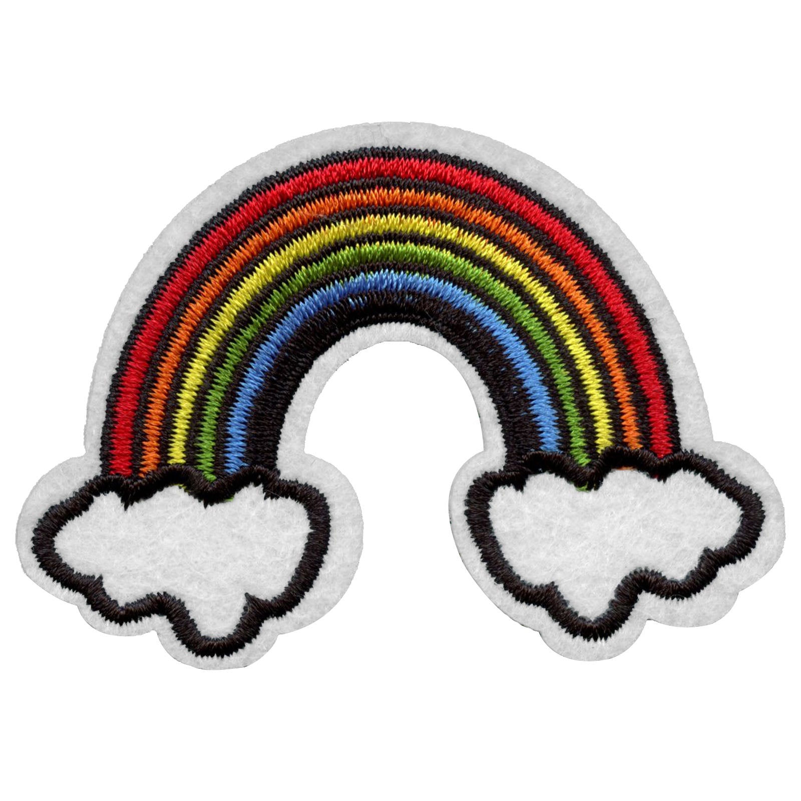 Clearance Iron on Patch - Rainbow Sunshine - Embroidered Patches