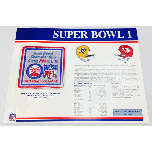 1980 NFL Super Bowl XIV Logo Willabee & Ward Patch with Header Board (Pittsburgh Steelers vs. Los Angeles Rams)