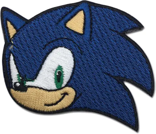 Sonic The Hedgehog Face Patch Sega Body Embroidered Iron On