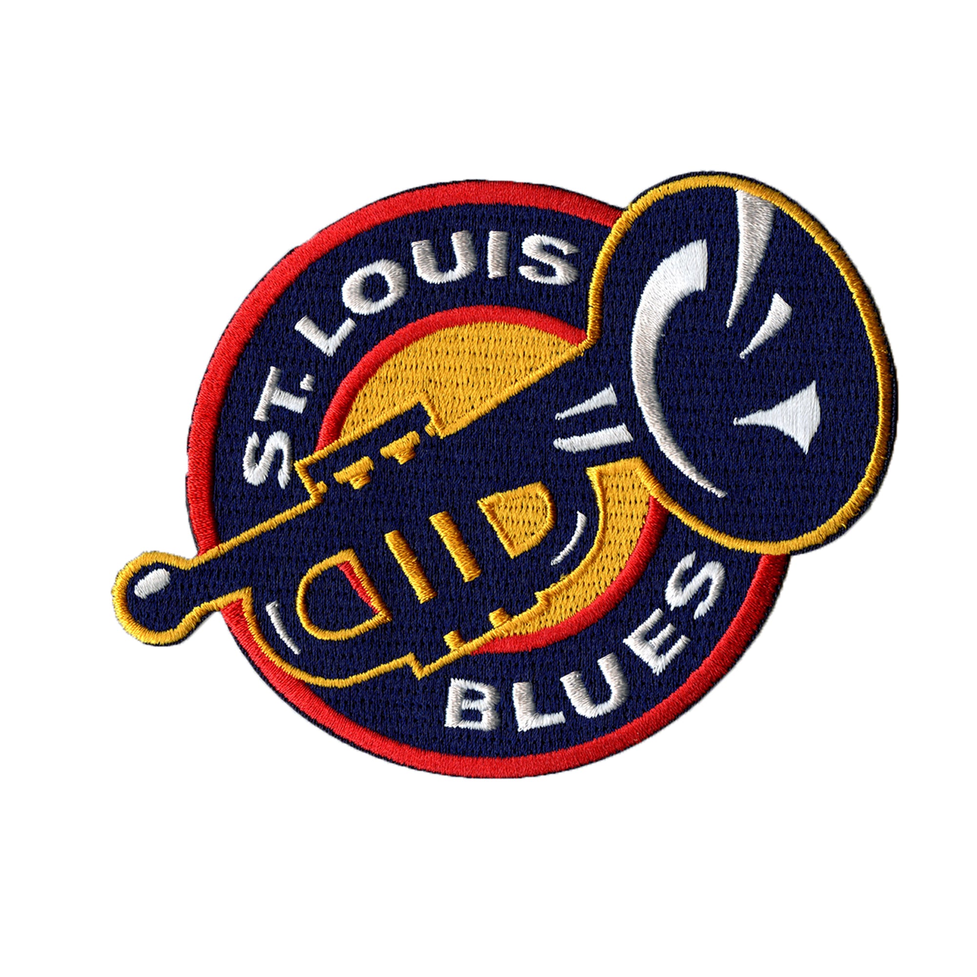 St. Louis Blues Secondary Team Trumpet Logo Patch