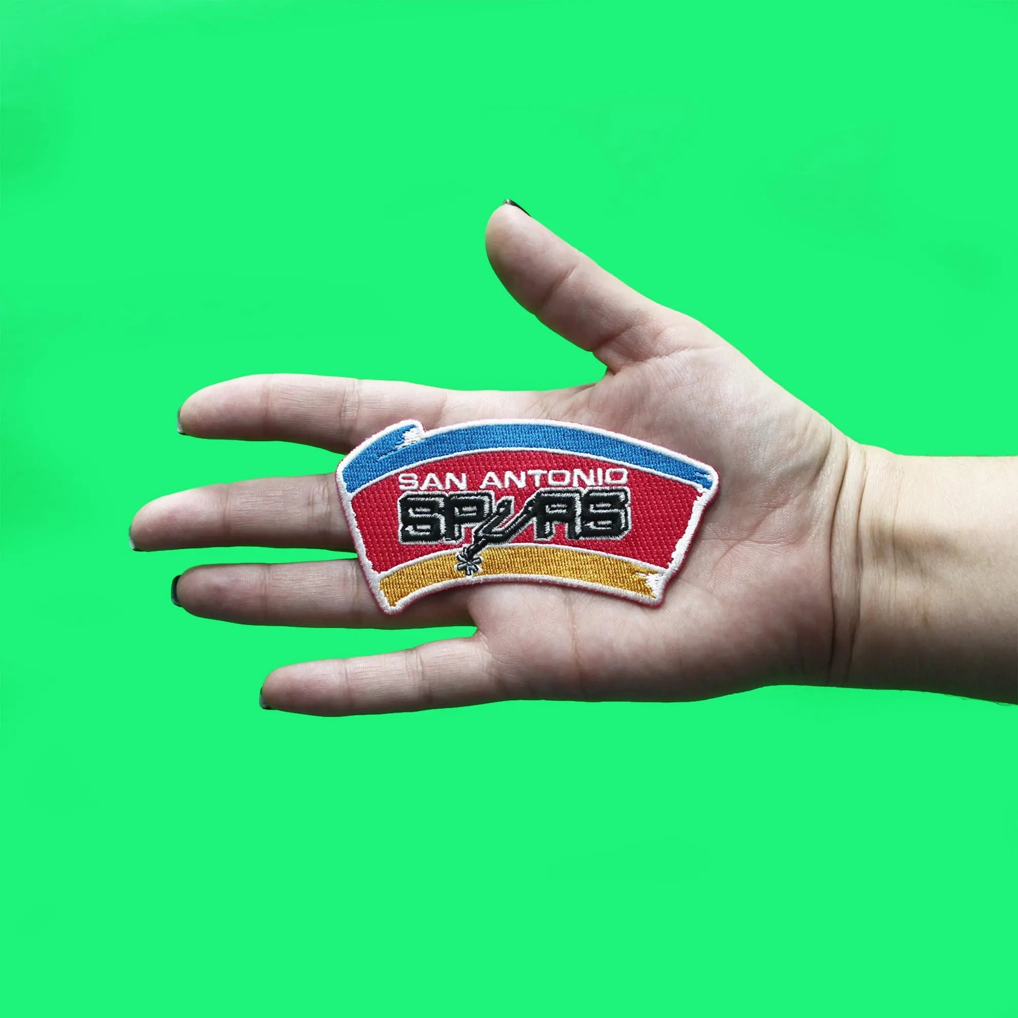 San Antonio Spurs Patch Hardwood Classic Logo Embroidered Iron On