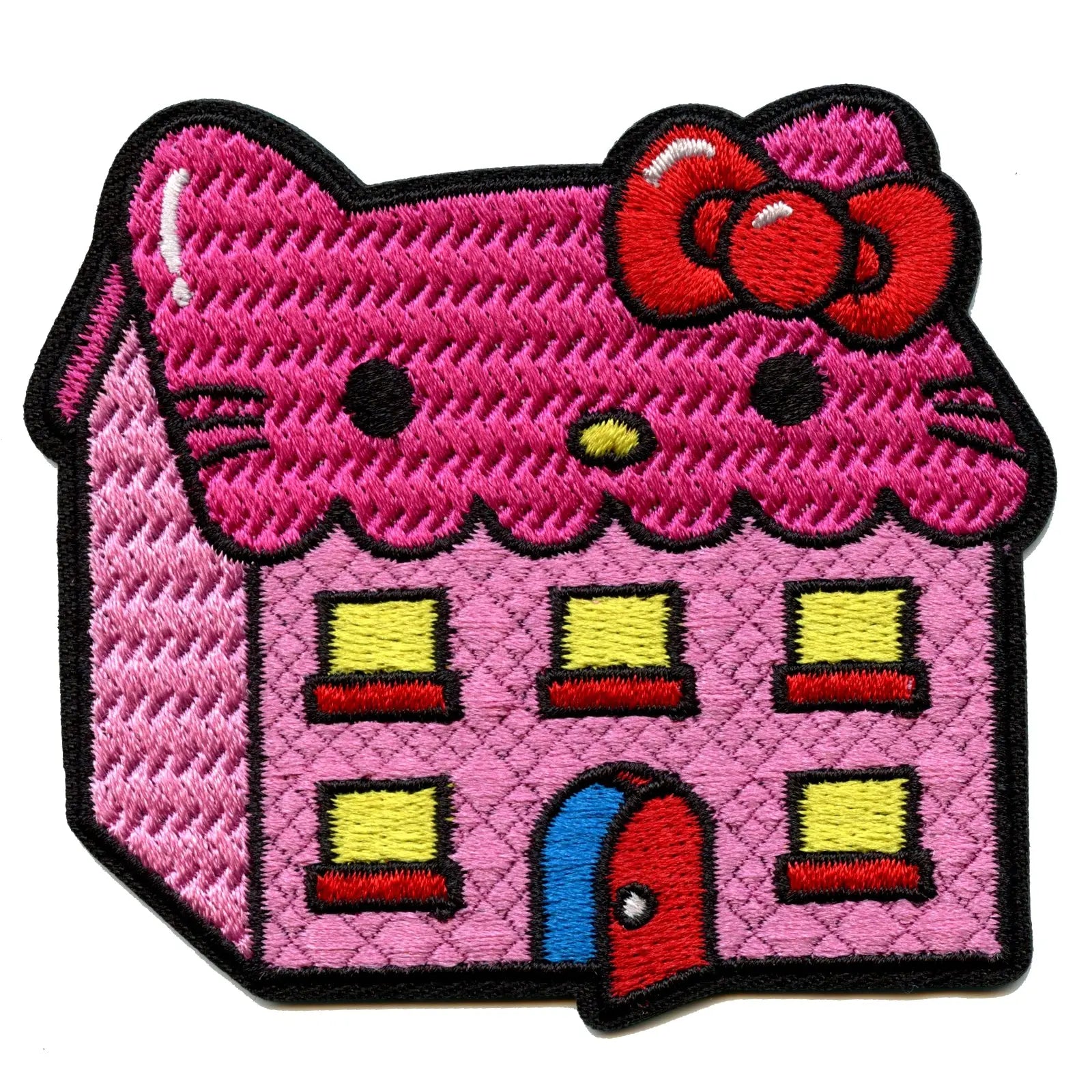 ONE Hello Sanrio Hello Kitty House iron on patch.