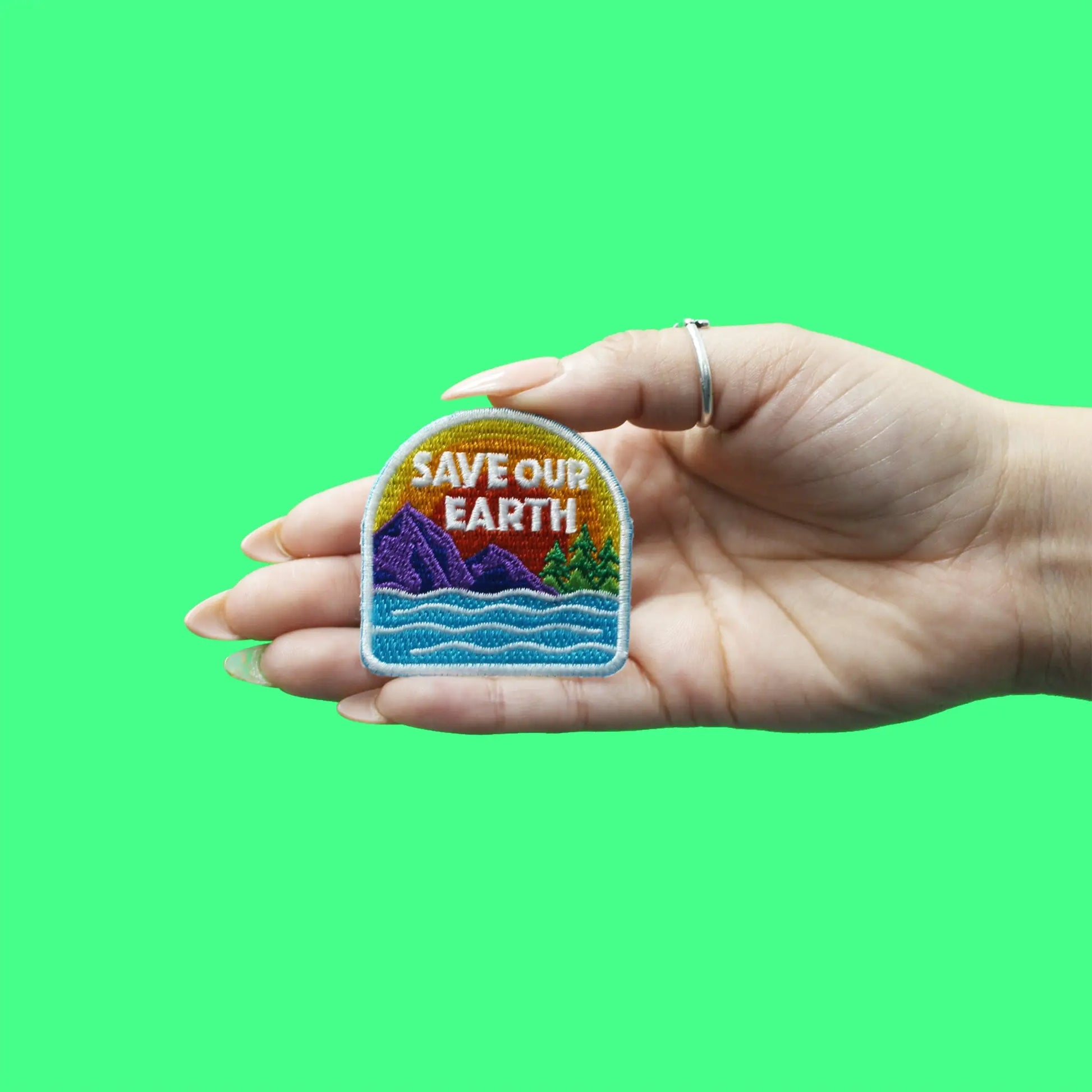 Save Our Earth Patch Embroidered Iron On