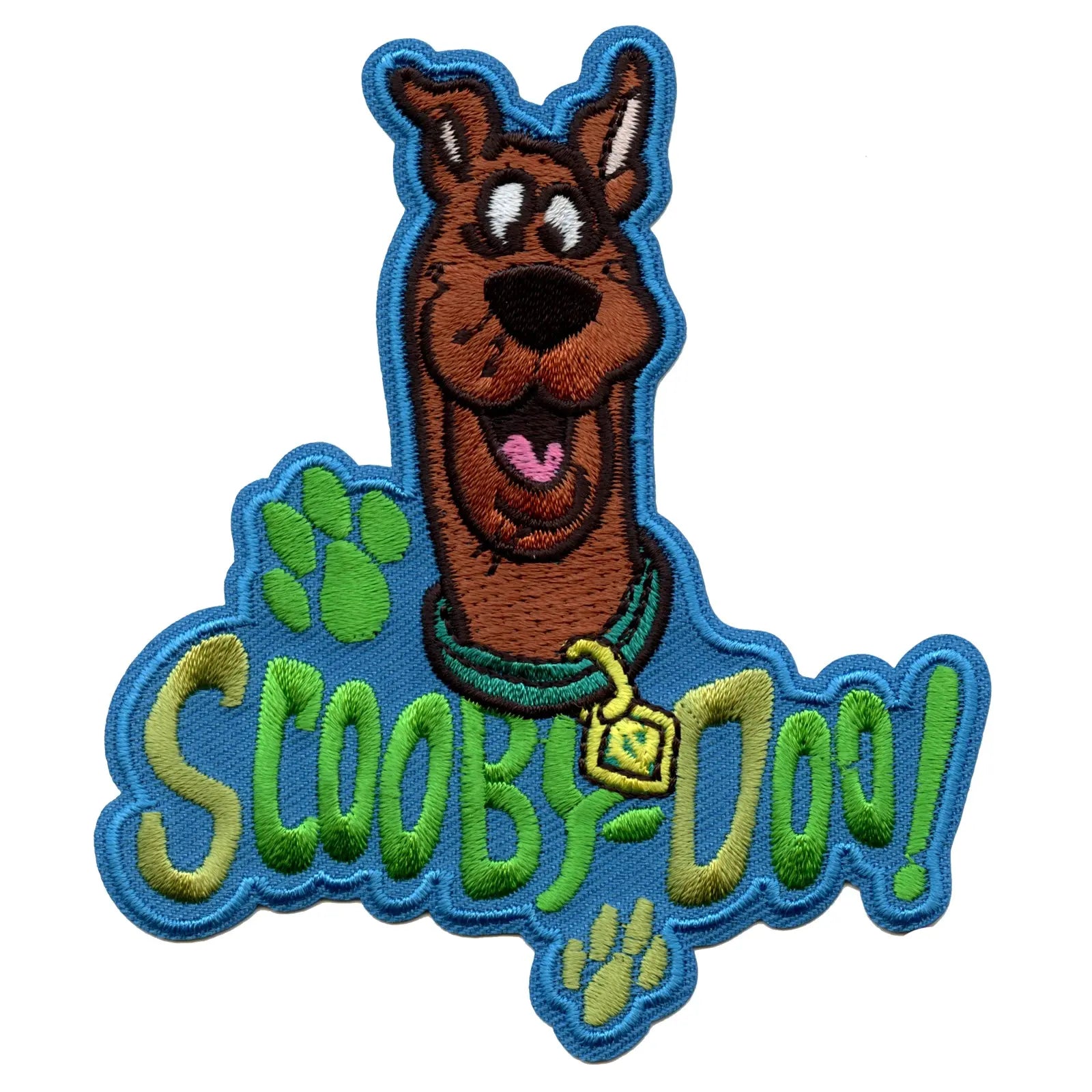 thumbnail interactive-video image 1 of Scooby-Doo Head With Name Embroidered Iron-On Patch – Officially Licensed 1 of 4