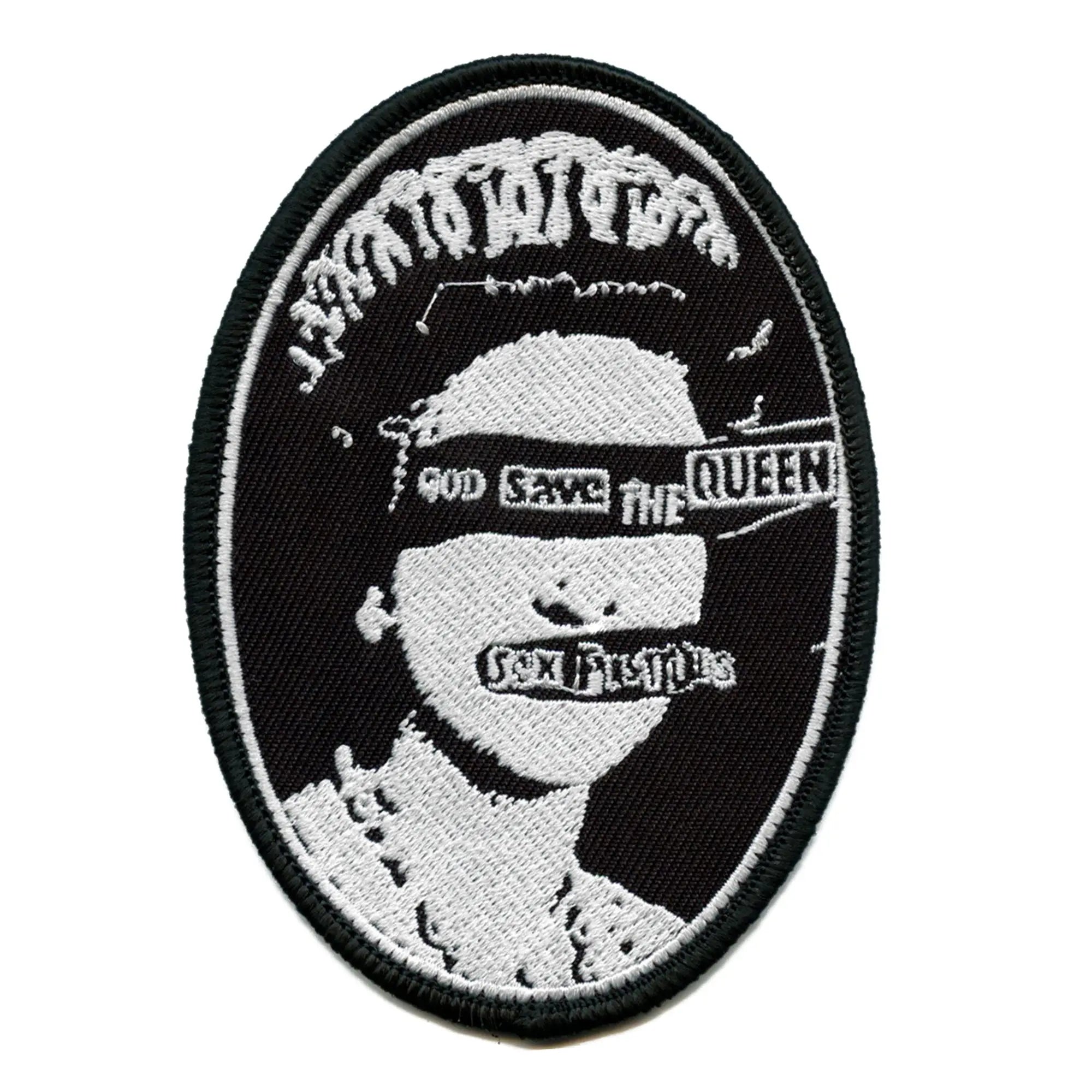 Sex Pistols Punk Patch UK Flag Queen Embroidered Sublimated Iron On – Patch  Collection