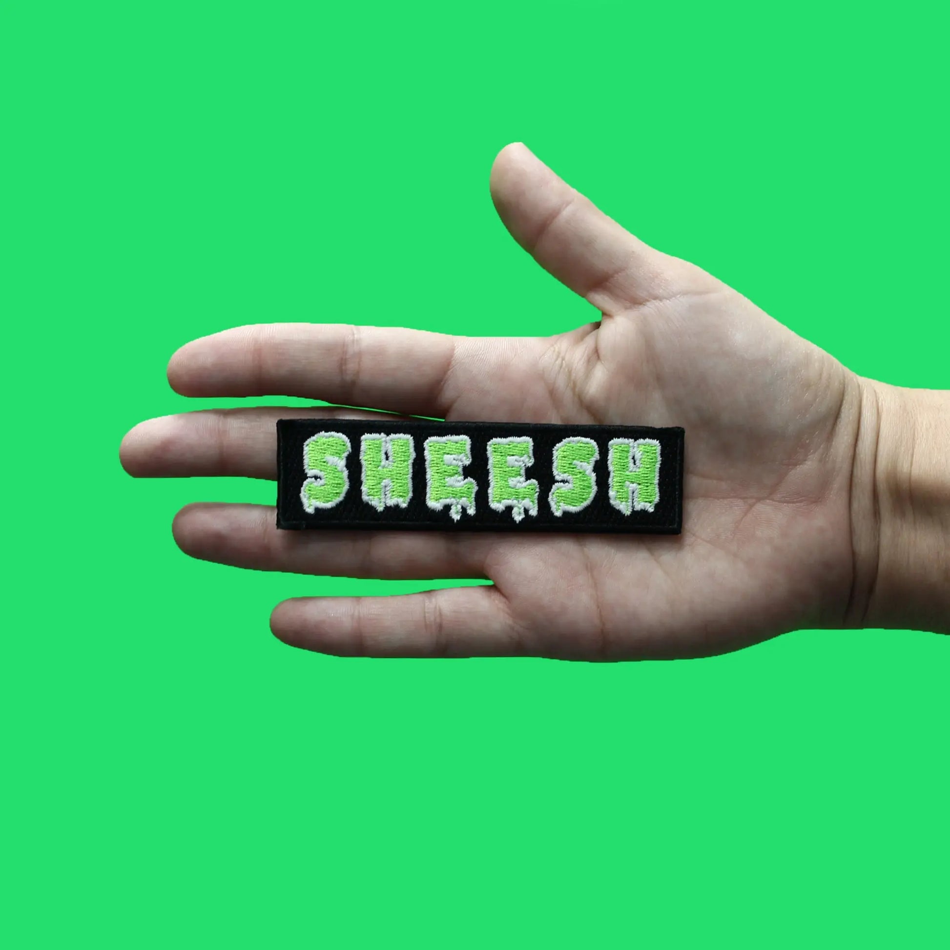 Sheesh Ice In Veins Patch Glow In The Dark Embroidered Iron On