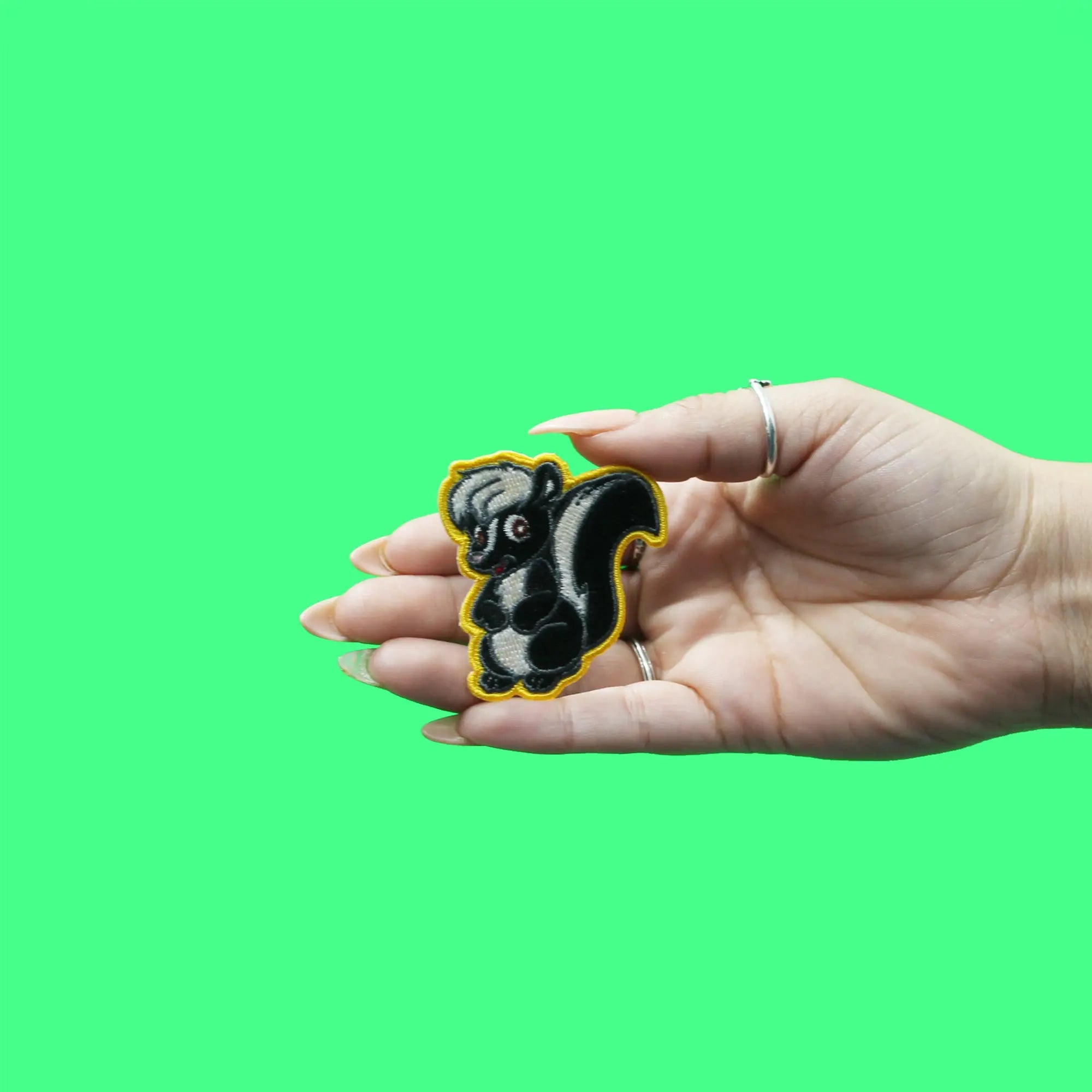 Skunk Iron On Embroidered Patch