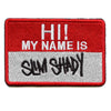Eminem Hi My Name Is Slim Shady Name Badge Patch Rapper Album Embroidered Iron On
