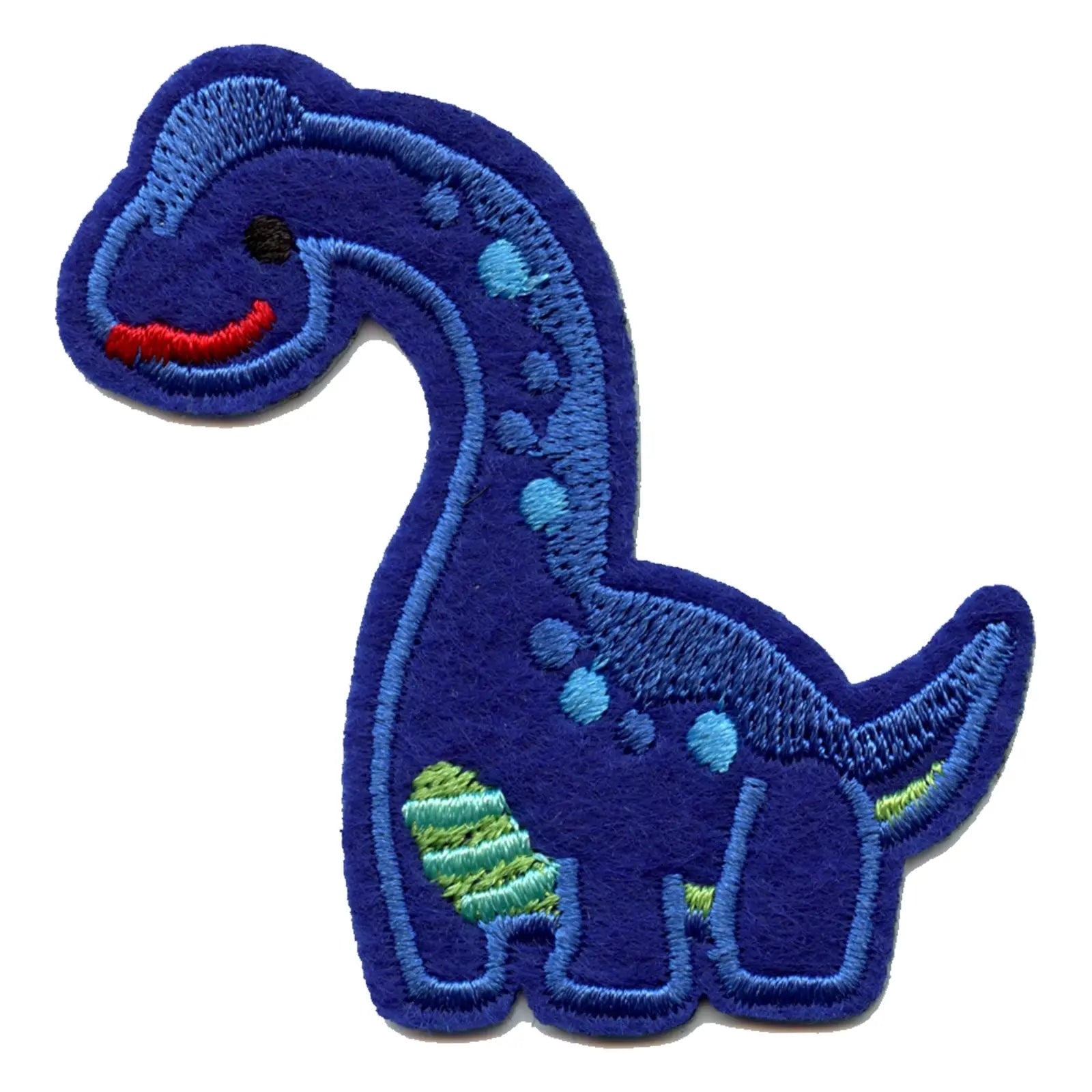 Small Brachiosaurus Embroidered Iron on Patch