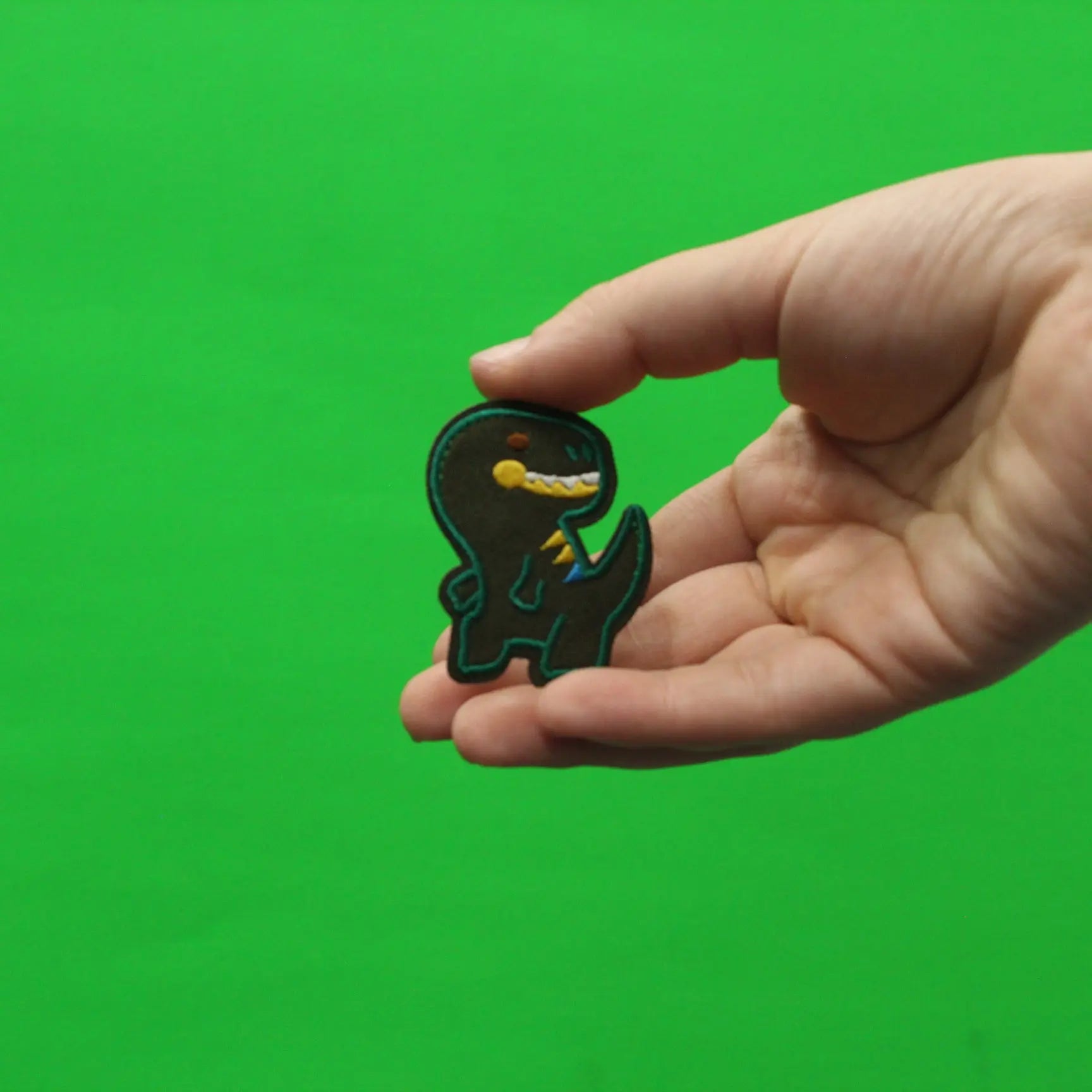 Small T-Rex Dinosaur Embroidered Iron on Patch