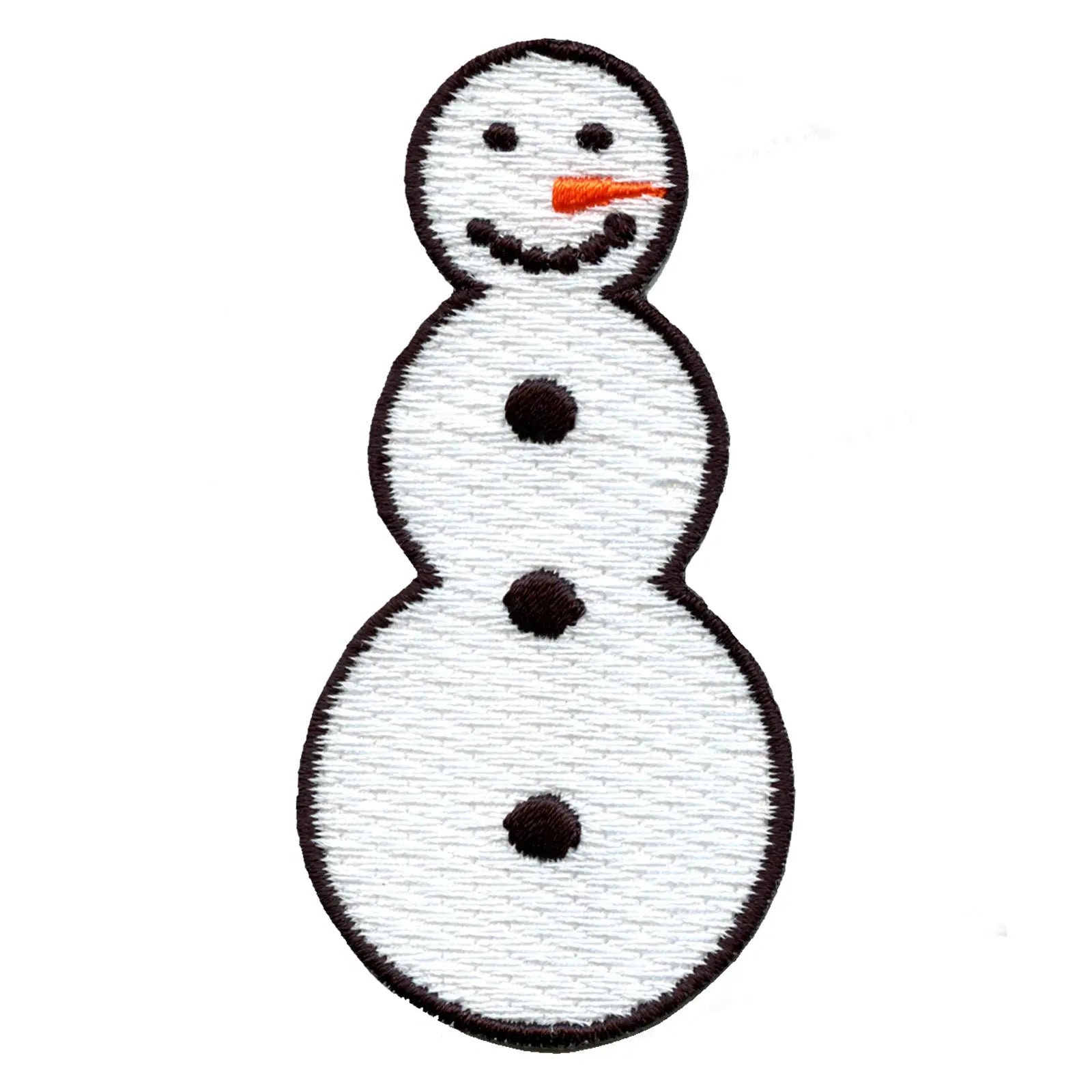 Snowman Embroidered Iron On Patch