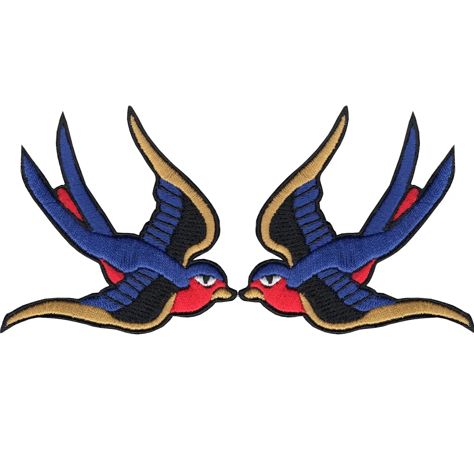 Sparrow Combo Sneaker Iron On Embroidered Patch