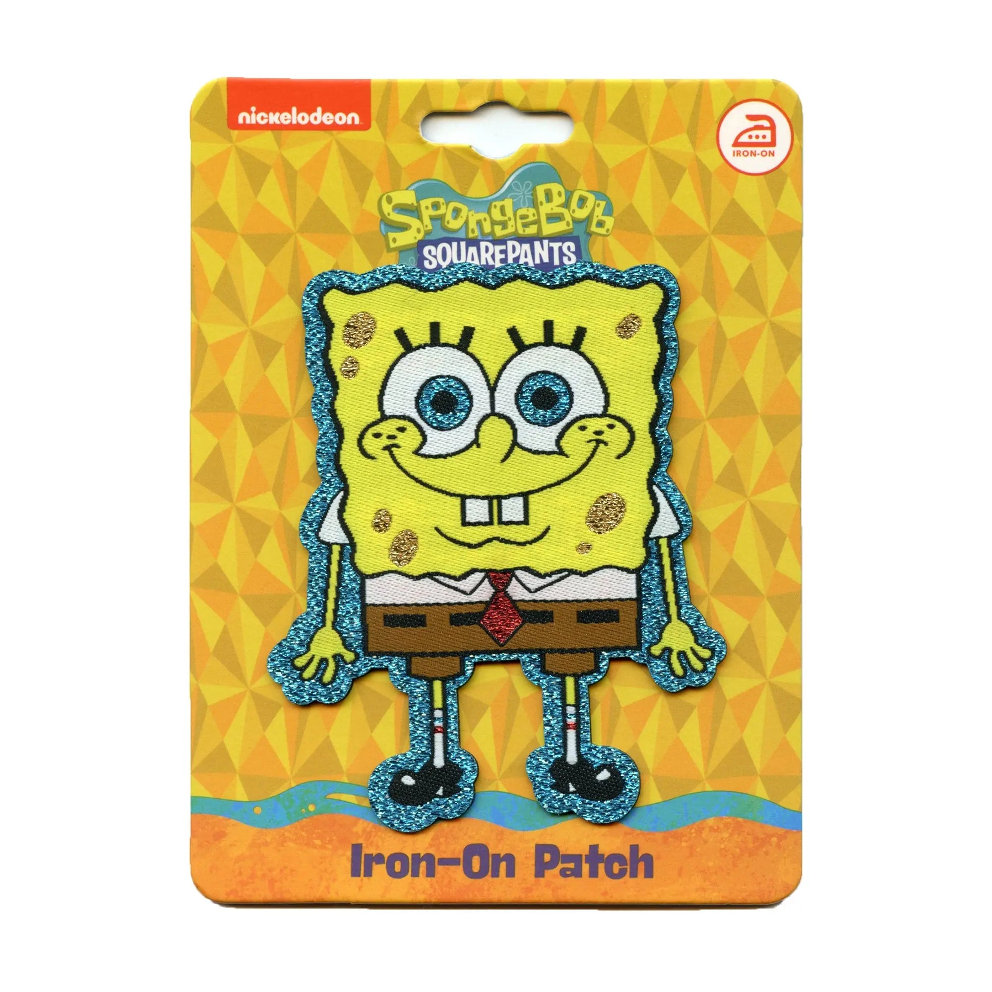 Spongebob Squarepants Smiling Patch Funny Kids Television Woven Iron On