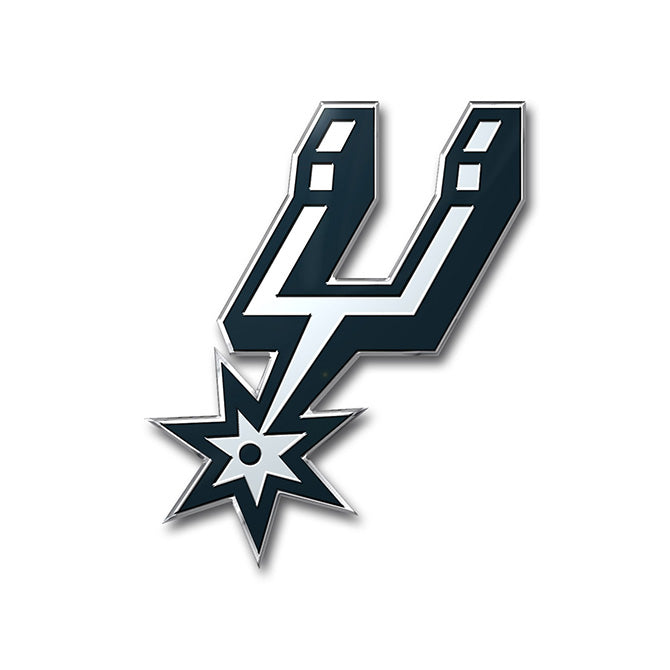 San Antonio Spurs Colored Aluminum Car Auto Emblem
