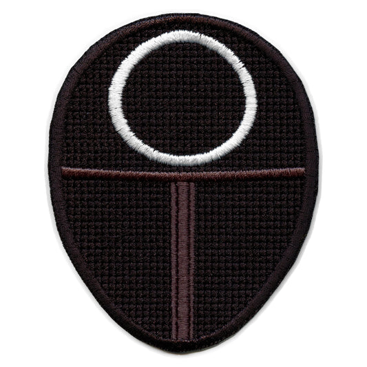 Circle Worker Mask Patch Survival Game Embroidered Iron On 
