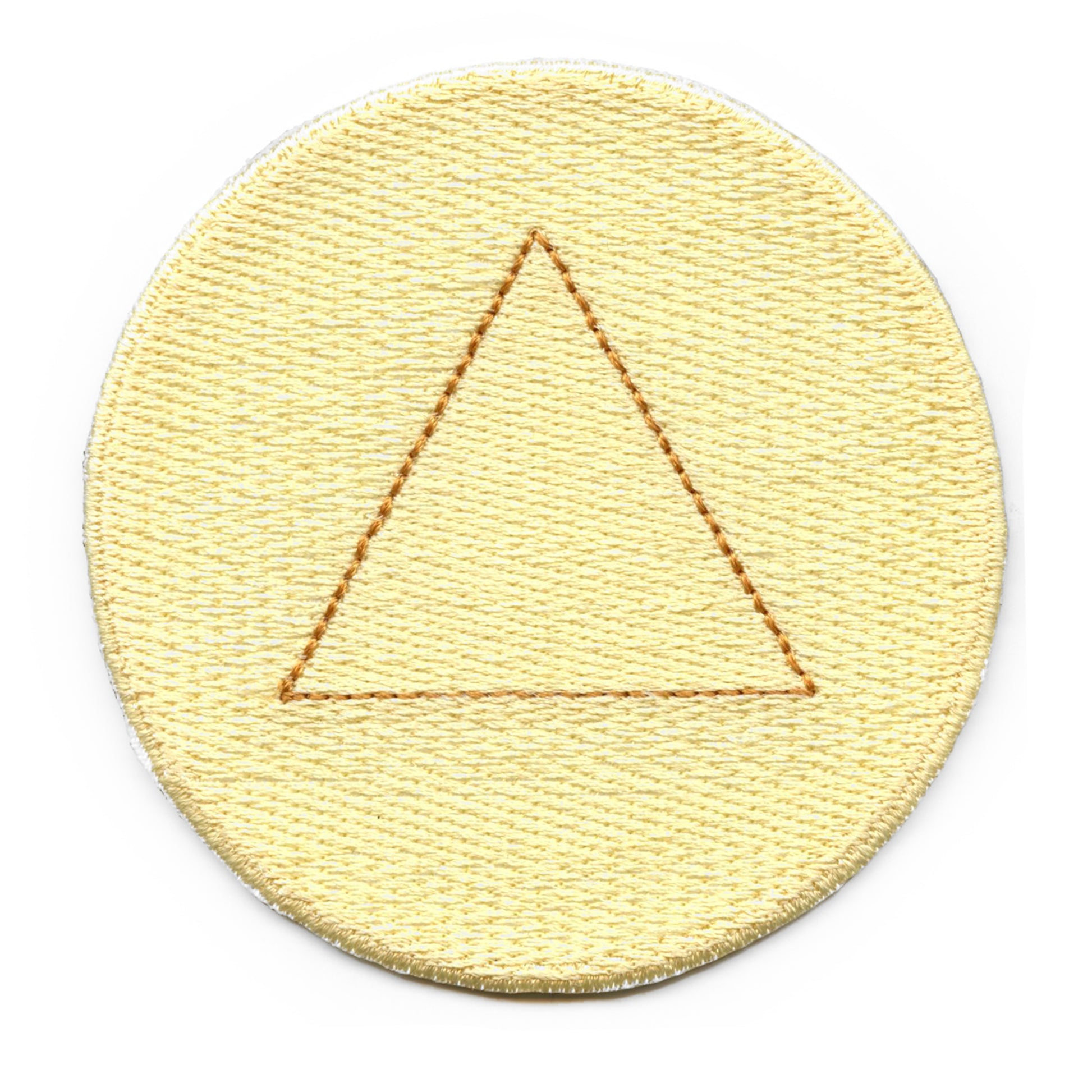 Dalgona Candy Triangle Shape Patch Survival Game Embroidered Iron On 