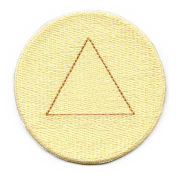 Dalgona Candy Triangle Shape Patch Survival Game Embroidered Iron On 