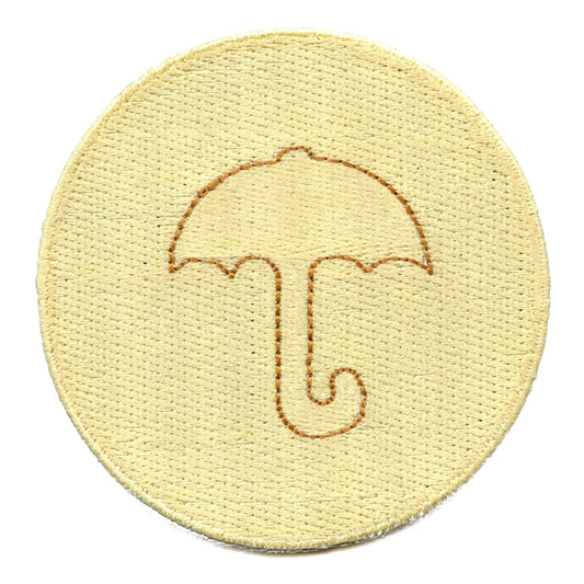 Dalgona Candy Umbrella Shape Patch Survival Game Embroidered Iron On 