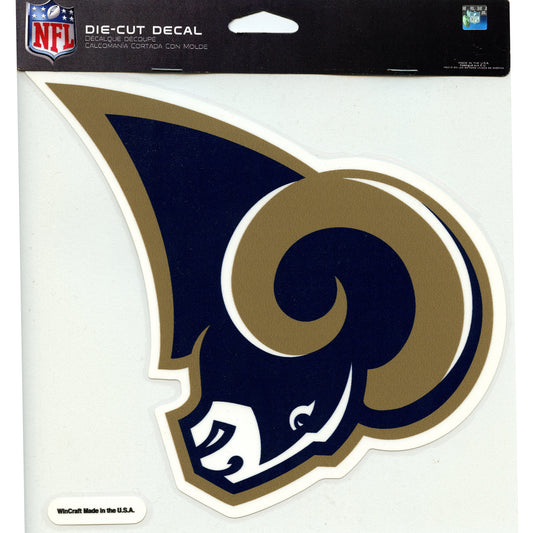 Los Angeles Rams Team Logo Die Cut Decal 8" x 8" 