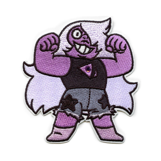 Steven Universe Amethyst Super Strong Patch Cartoon Network Animation Embroidered Iron On