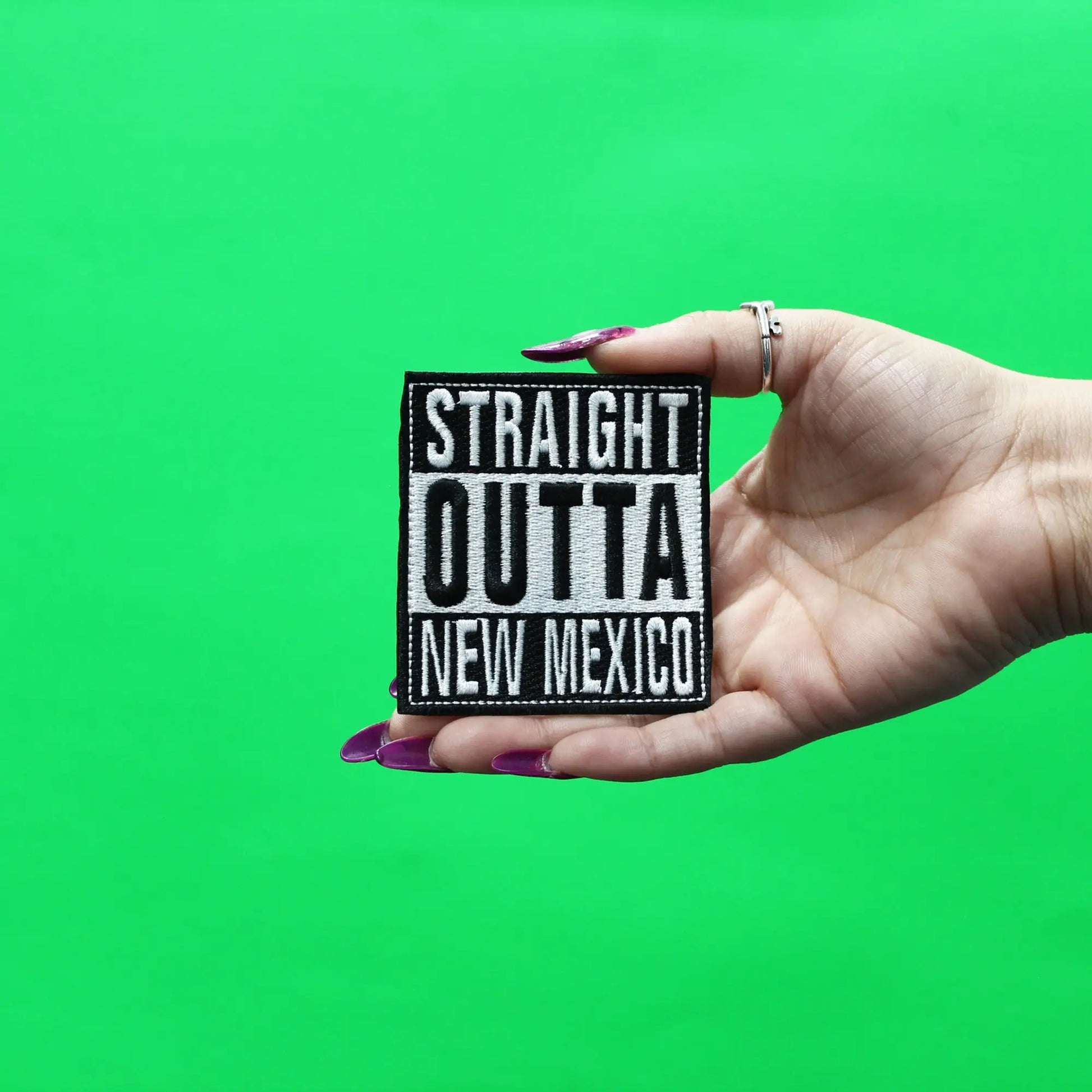 Straight Outta New Mexico Patch Embroidered Iron On