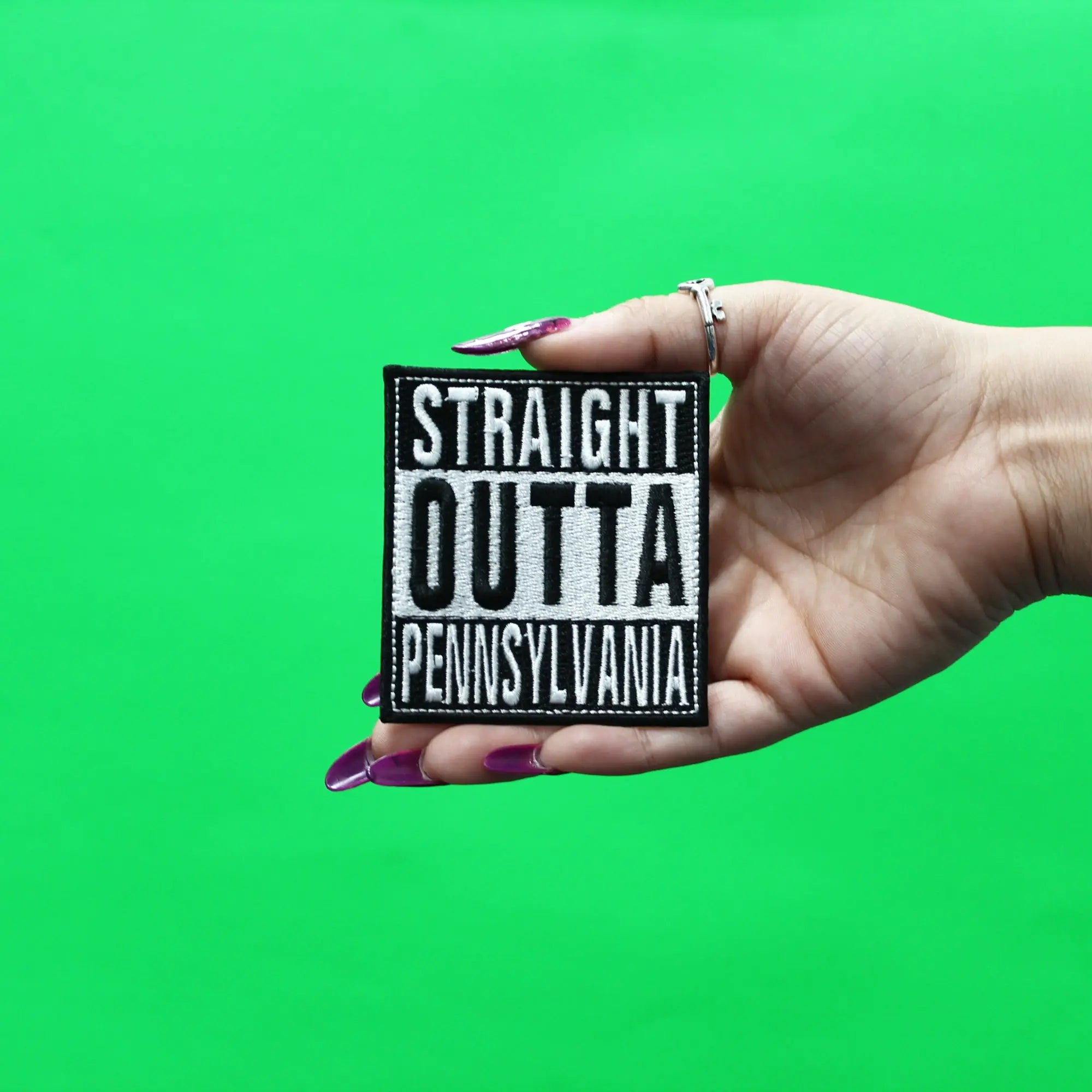Straight Outta Pennsylvania Patch Embroidered Iron On