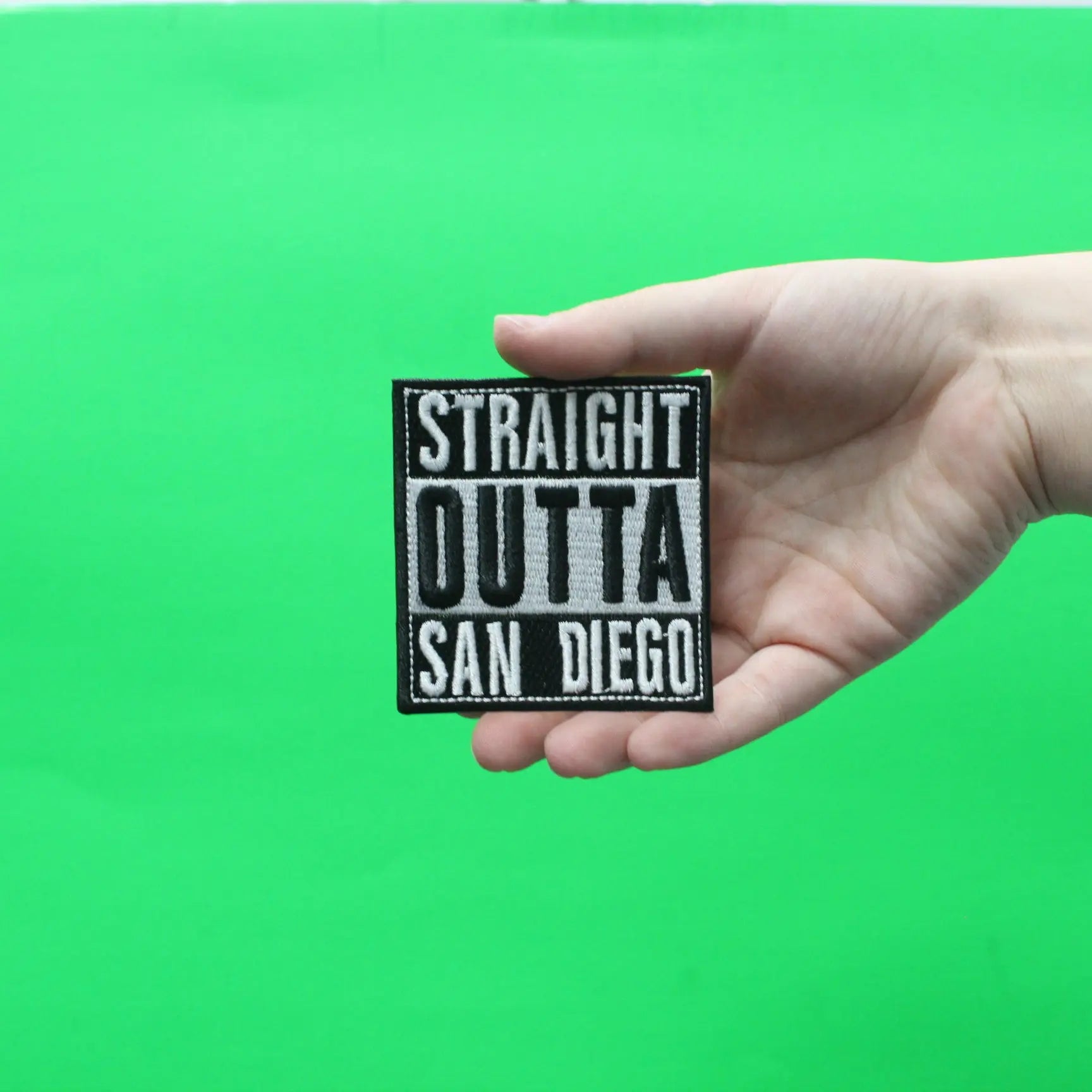 Straight Outta San Diego Embroidered Iron On Patch