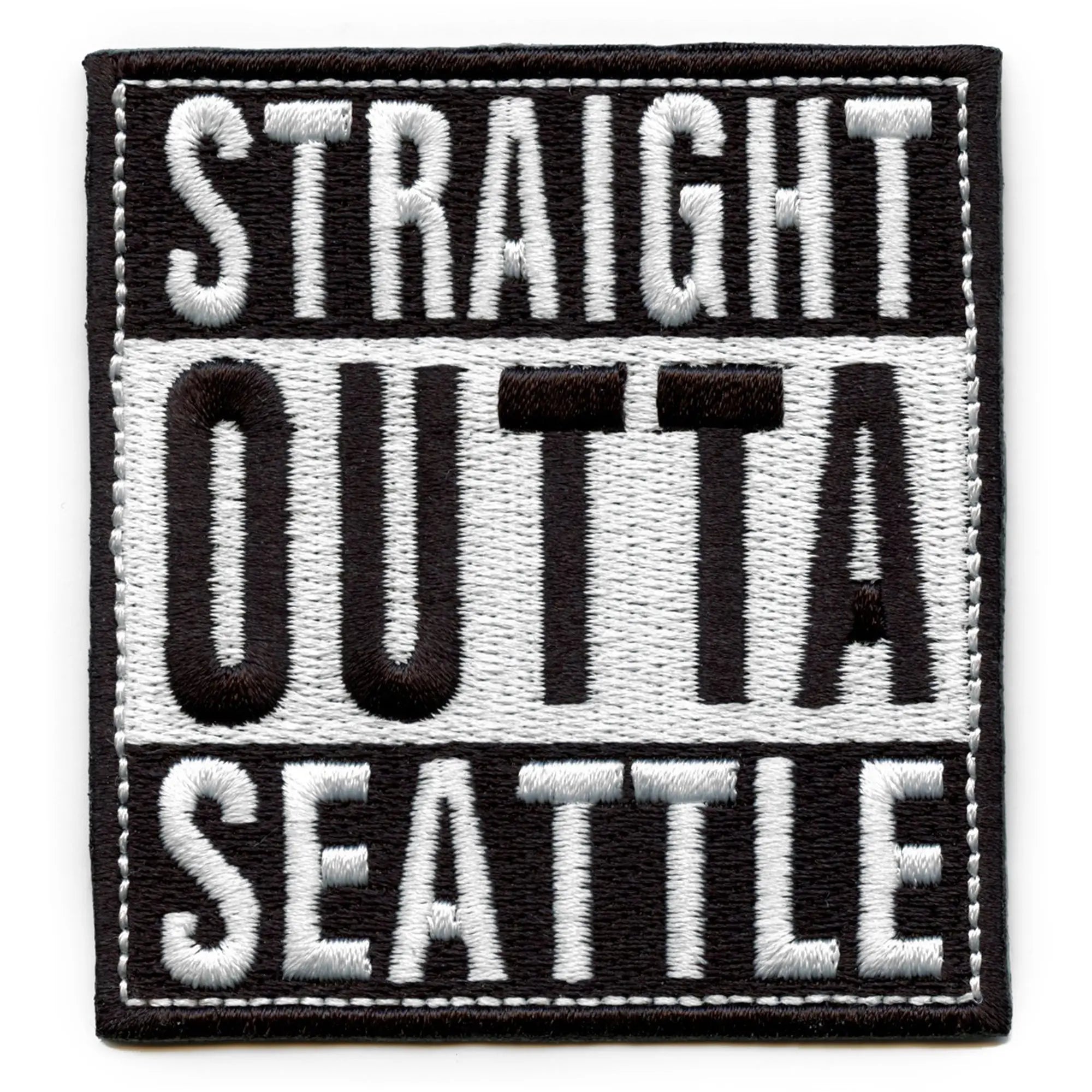 Straight Outta Seattle Patch Embroidered Iron On