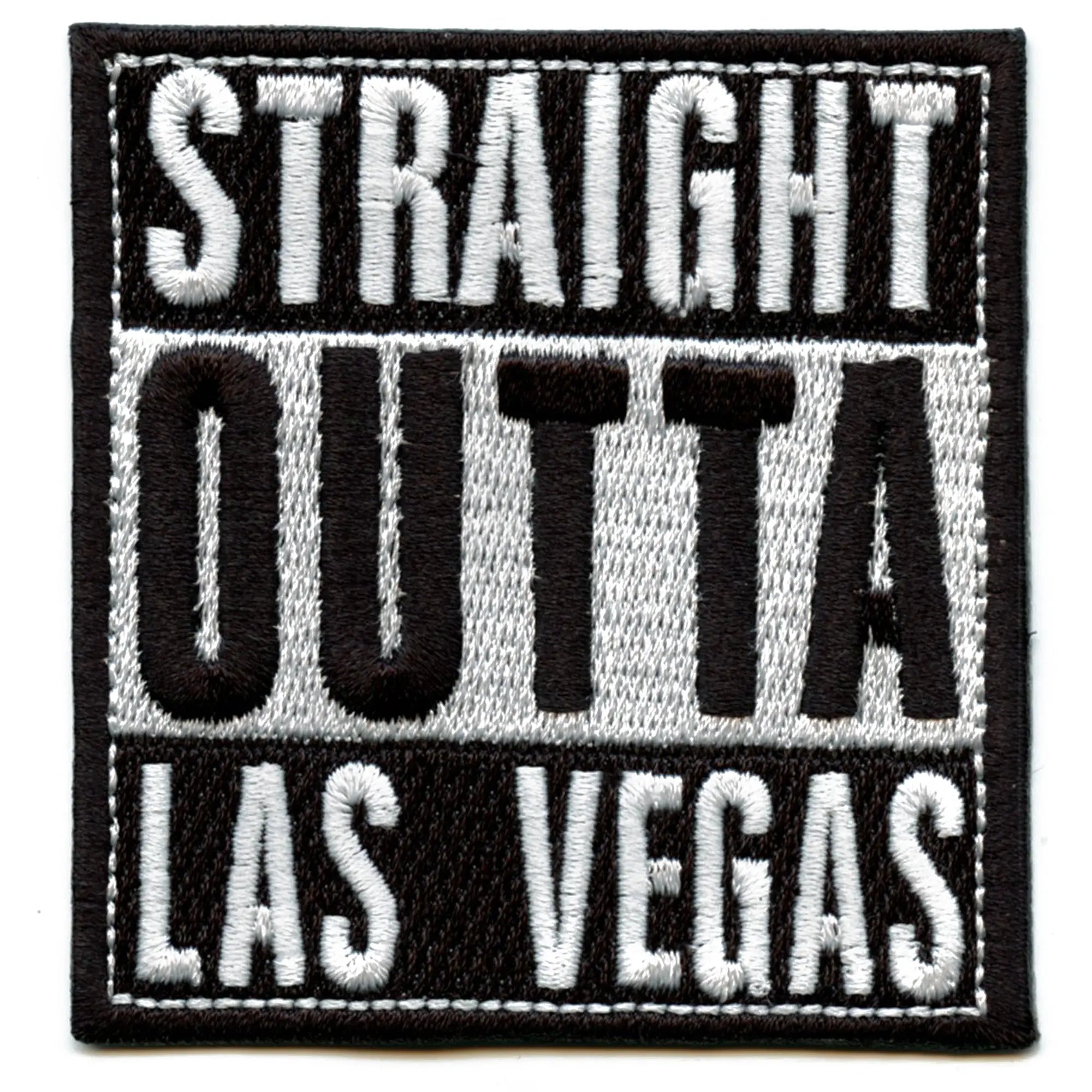 Straight Outta Las Vegas Embroidered Iron On Patch