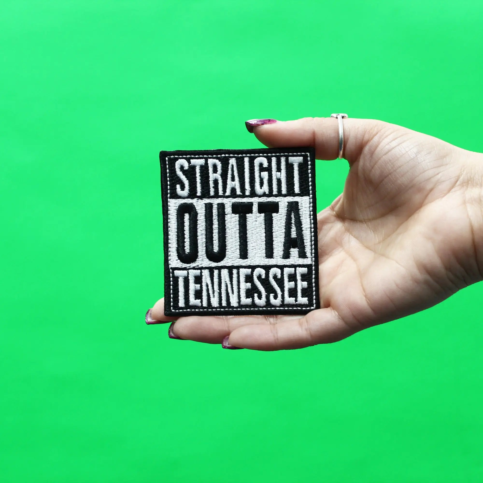 Straight Outta Tennessee Patch Embroidered Iron On