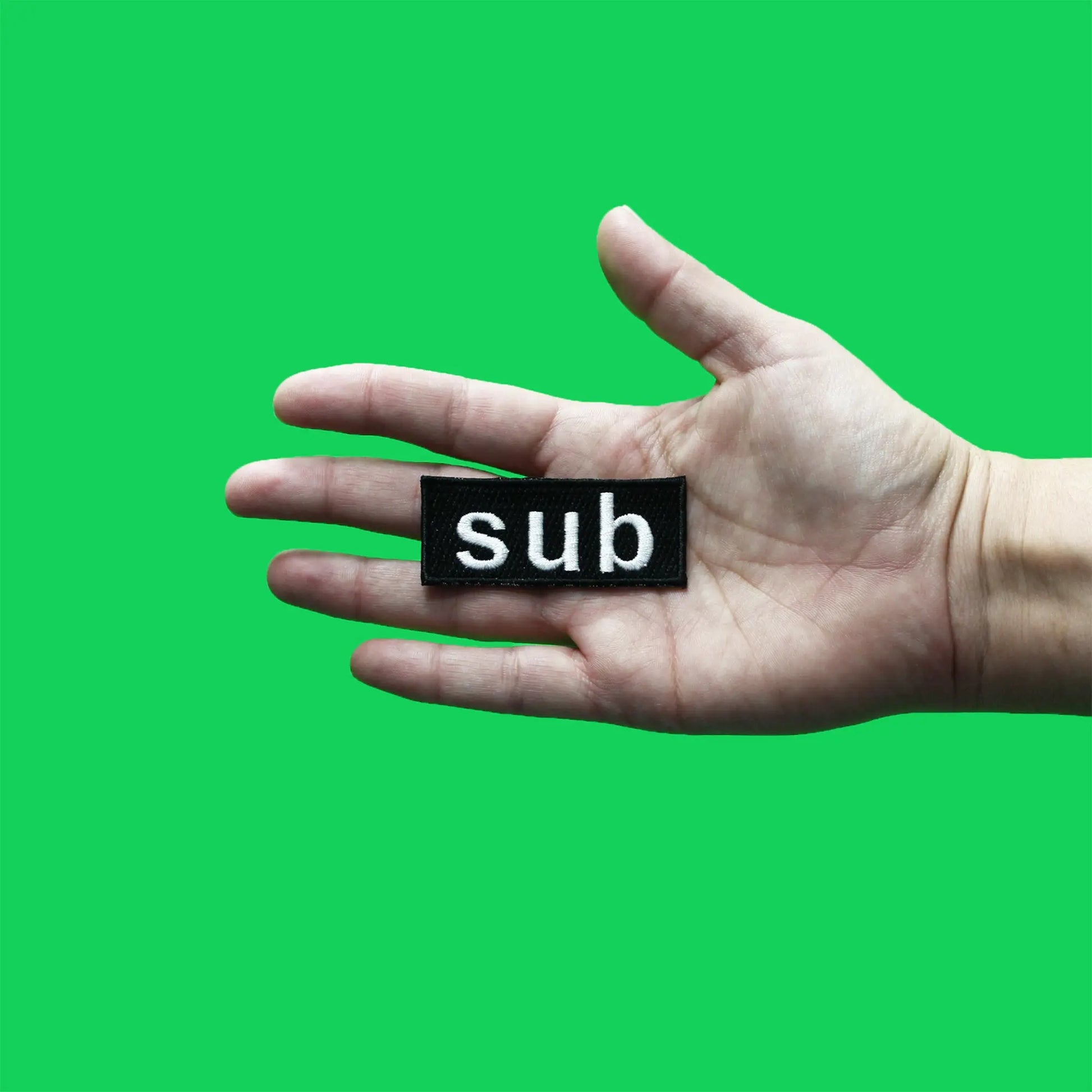 Sub Tag Box Logo Patch Submissive Role Preference Embroidered Iron On