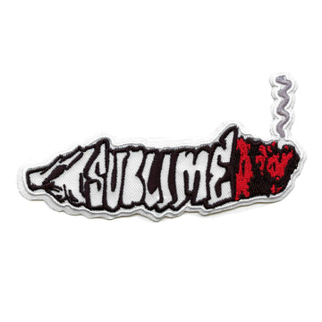 Sublime Smoking Joint Logo Patch West Coast Rock Embroidered Iron On