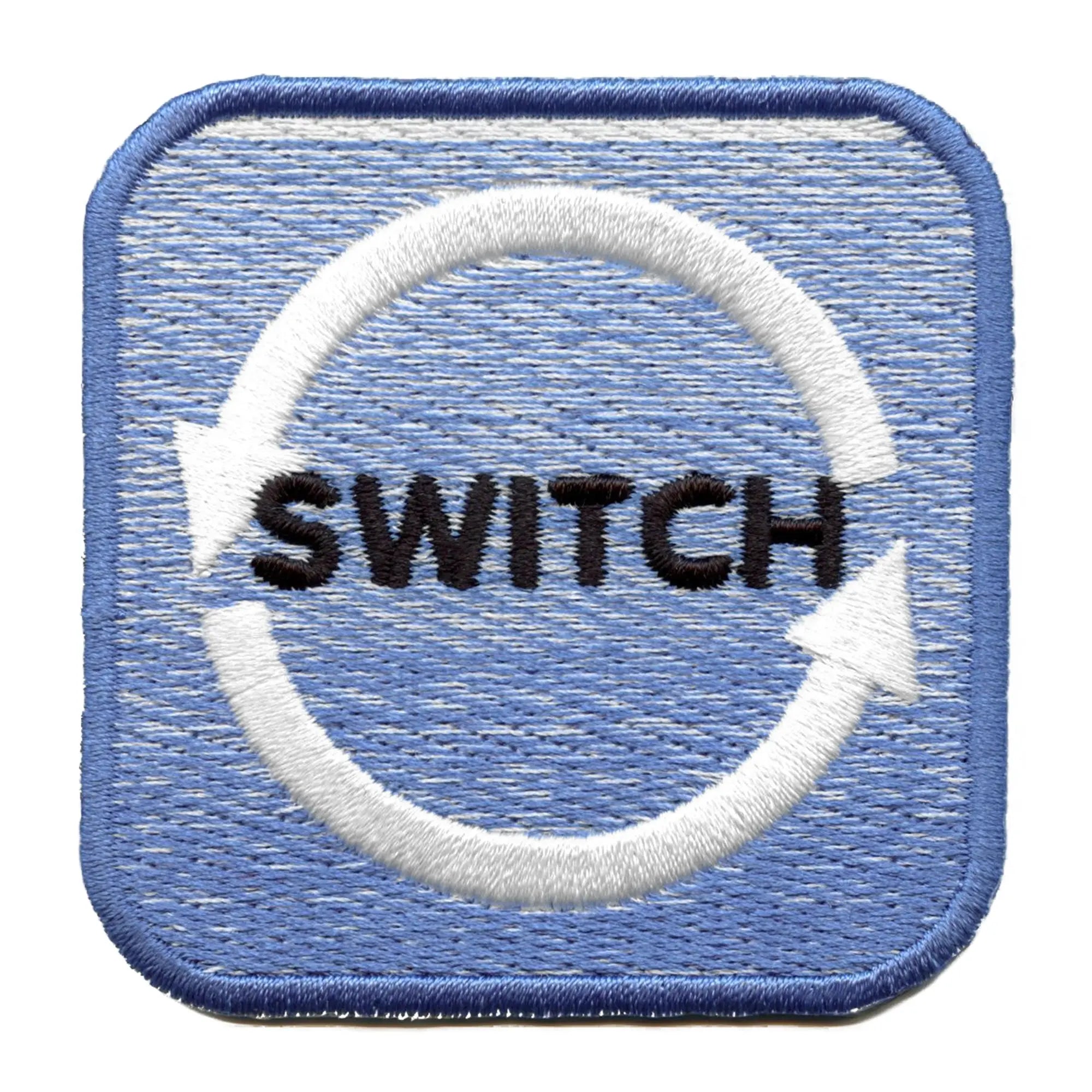 Switch Arrows Tag Emoji Patch Pride Role Preference Embroidered Iron On