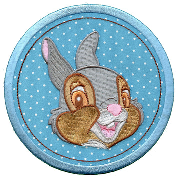 Disney Thumper In Circle Embroidered Applique Iron On Patch 