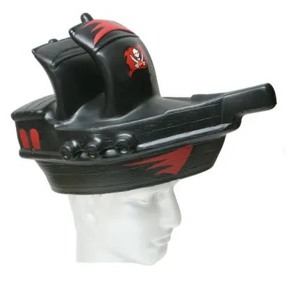 buccaneer motorcycle helmet Tampa Bay Buccaneers Team Boat Head NFL Foamhead Helmet – Patch Collection