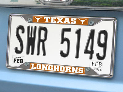 University of Texas Longhorns Mirror Style License Plate Cover 