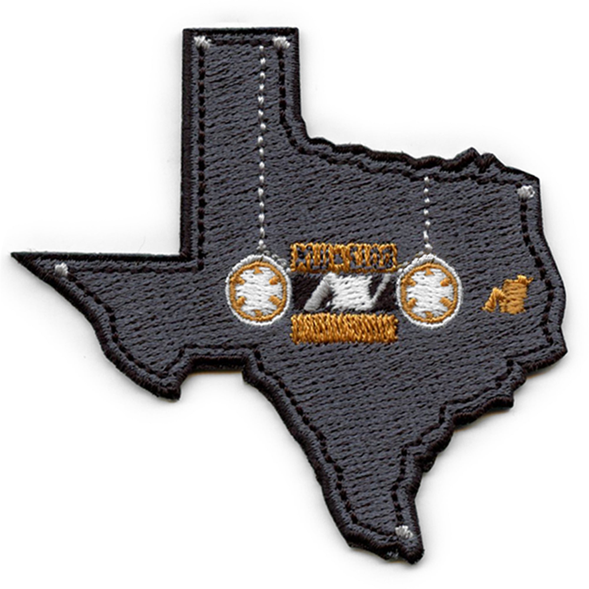 Texas Screwston Cassette Tape Patch Houston Music State Embroidered Iron On