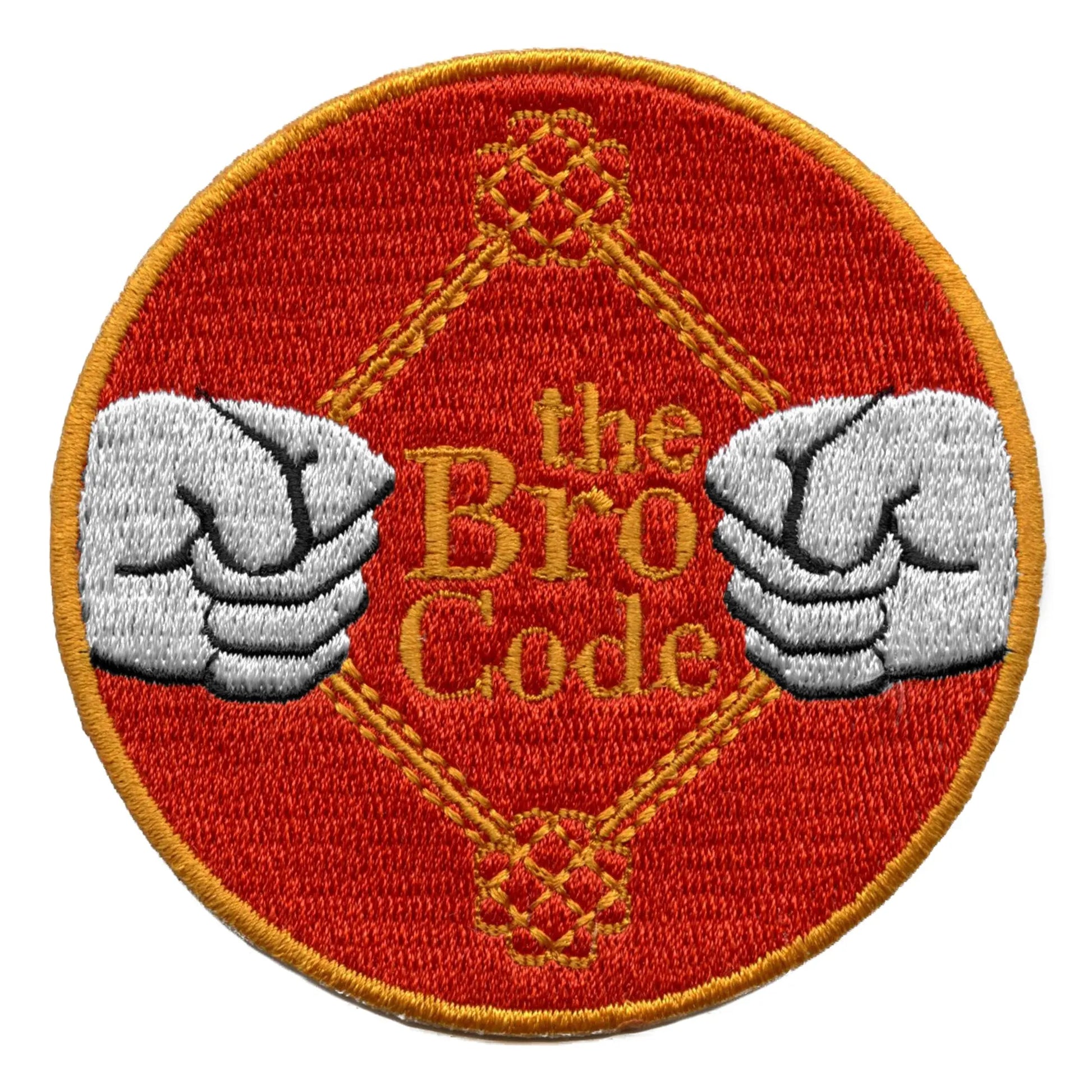 The Bro Code Patch Rule Book Comedy Embroidered Iron On