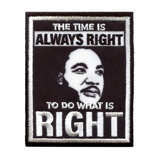 Martin Luther King Morals Quote Embroidered Iron On FotoPatch 
