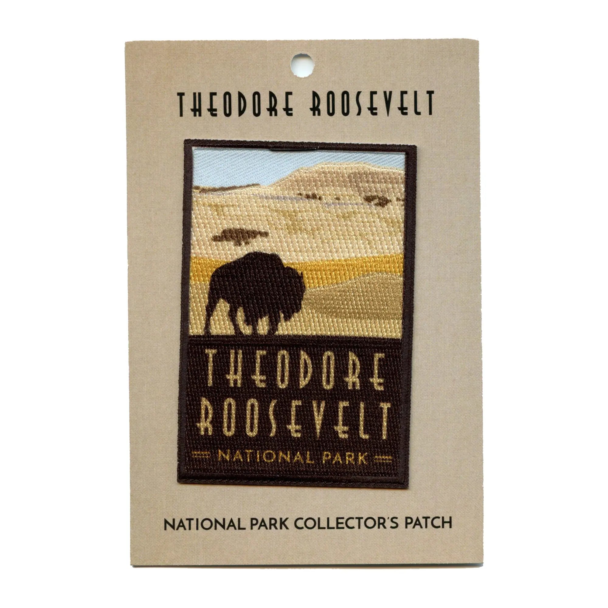 Theodore Roosevelt National Park Patch North Dakota Travel Bison Embroidered Iron On